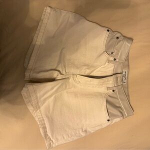 Abercrombie & Fitch Women's White Jean Shorts